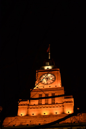 Belfry at the nightの写真素材