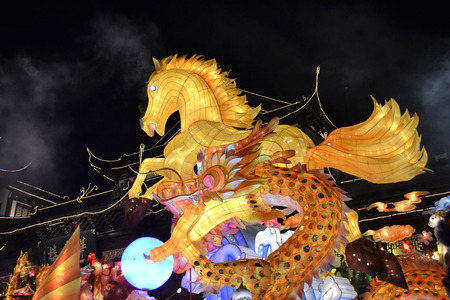 Lantern in the festivalのeditorial素材