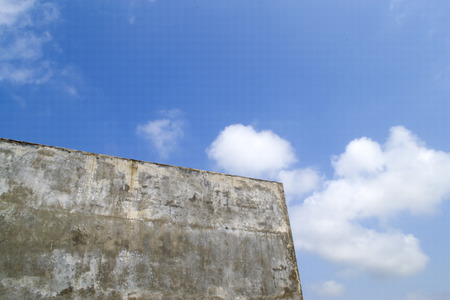 Blue sky, white cloudsの写真素材