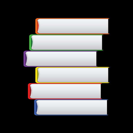 set of booksのイラスト素材