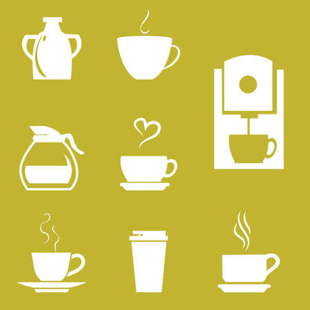 drink icon setのイラスト素材