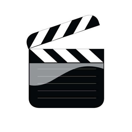 clapperboard iconのイラスト素材