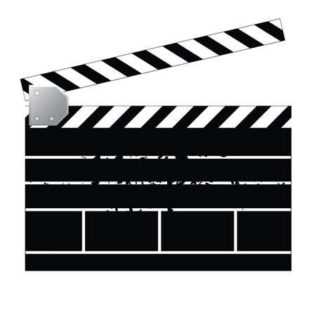 clapperboard iconのイラスト素材