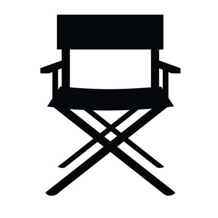 3d movie director chairのイラスト素材