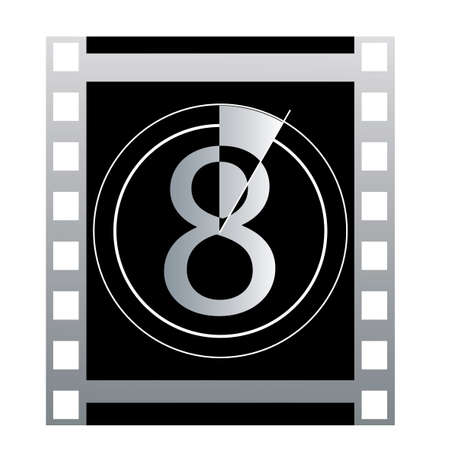 film countdown 8のイラスト素材