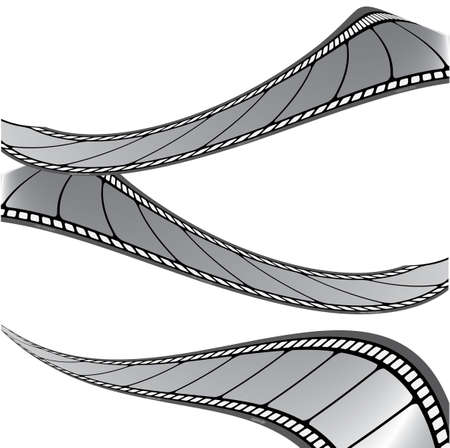Movie Film clip artのイラスト素材