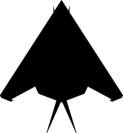 silhouette of a fighter aircraftのイラスト素材