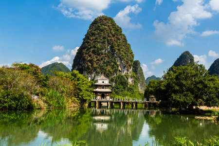Suzhou Guilin Yangshuo Guilin landscape sceneryの写真素材