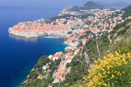 Dubrovnik fortification and town in Croatiaのeditorial素材