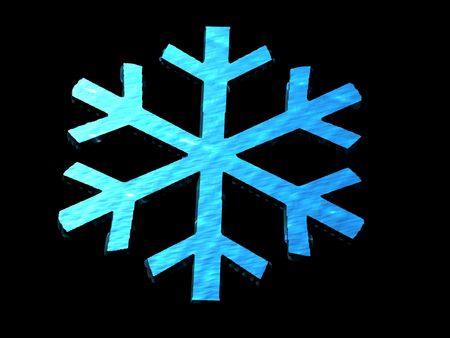 Snowflake on Blackの写真素材