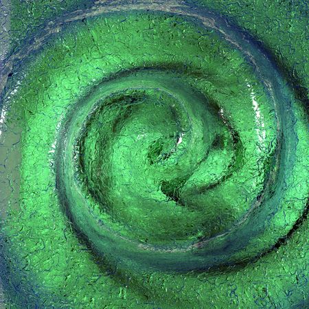 An illustration of a green gel like substance swirling.の写真素材