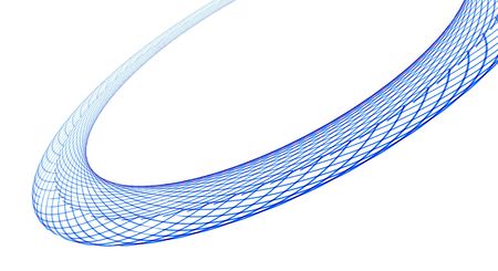 An abstract illustration of lines forming a ring.