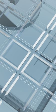 An illustration of a translucent squares rendered diagonally in a soft brown color tone.の写真素材