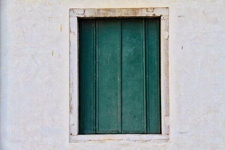 A window from the city of Venice Italy.の写真素材
