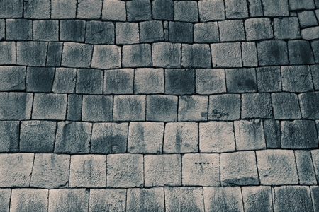 Image of a stacked stone wall texture.の写真素材