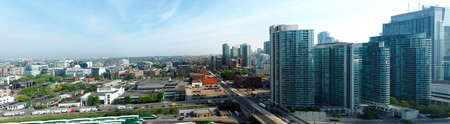 Panoramic view on toronto down town spadinaのeditorial素材