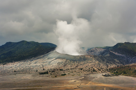 Mount Bromo is an active volcano located in East Java, Indonesia.