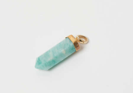 Clear Crystal Pendant Necklace in Gold