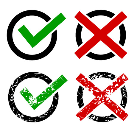 vector Simple icon true and falseの写真素材