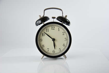 Black alarm clock