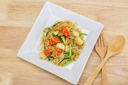Stir-fried noodles, Chinese styleの写真素材
