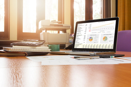Business concept of office working, business background