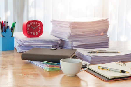 Business concept of office working, business backgroundの写真素材