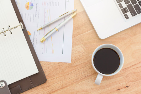 Business concept of office working, business backgroundの写真素材