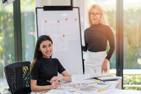 User experience user interface concept, ux ui Graphic designer creative sketch breif user experience interface color planning application process development prototype wireframe for web mobile phoneの写真素材