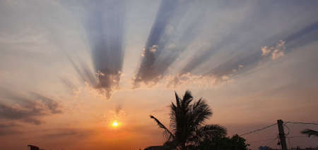 Sunset in the my town.
