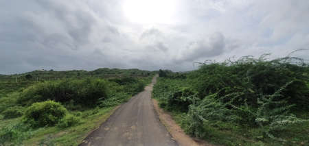 Road in the mountains.