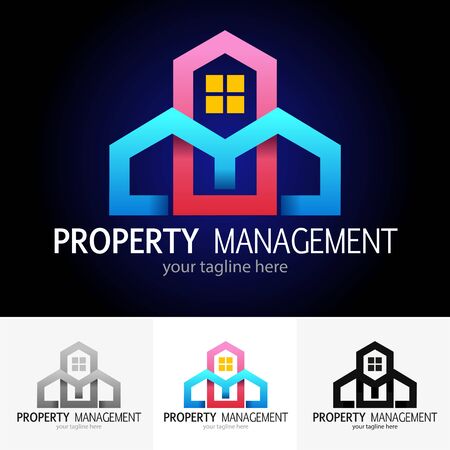 Vector abstract, property management symbol or iconのイラスト素材