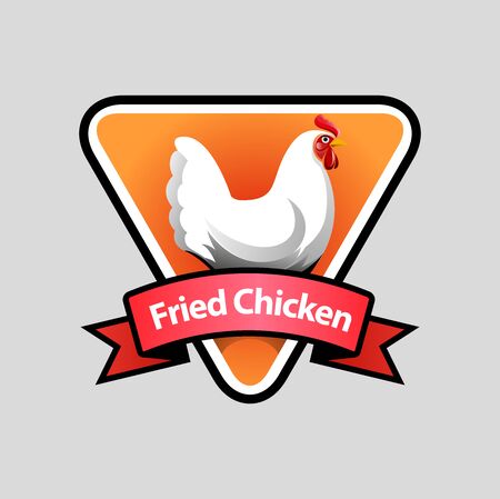 Vector abstract, fried chicken symbol or icon.のイラスト素材