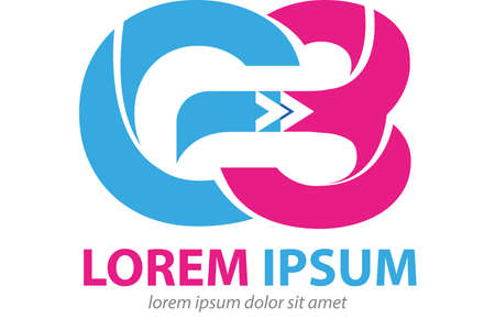 Generation Three, modification letter G and 3 as a symbol, Vector abstract.のイラスト素材