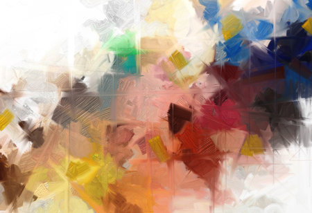 abstract background with squaresの写真素材