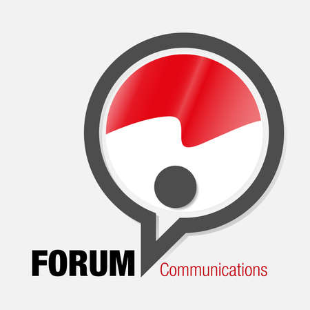 vector abstract, forum communication symbol.のイラスト素材