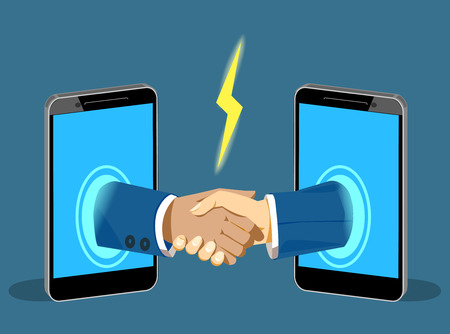 Making a deal conceptのイラスト素材