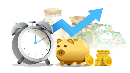 Making Money Quickly conceptのイラスト素材