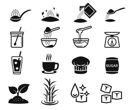 Value and best Quality sugar product from sugarcane factory (icon concept.)のイラスト素材