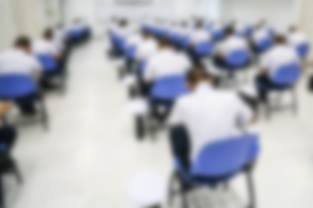 Thai marine cadet in classroom.の写真素材