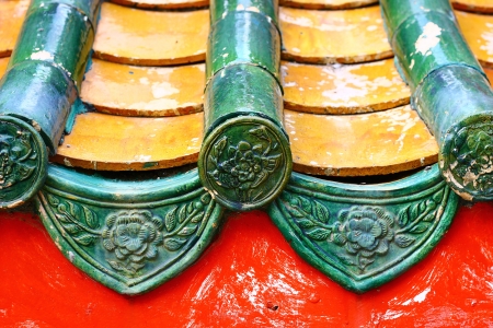 Eaves chinese styleの写真素材