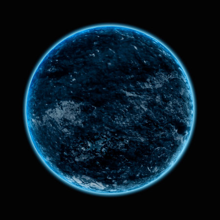 The dark moon with dark backgroundの写真素材