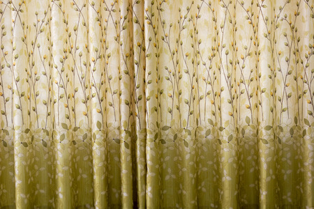 background of pattern striped cloth curtain in backlightの写真素材