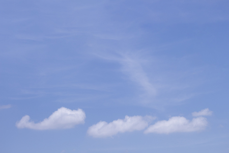Bright sky and white cloudの写真素材