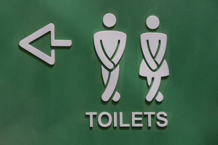 toilet sign in parkの写真素材