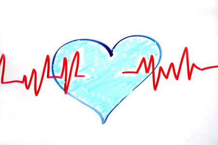 heartbeat line, heart cardio analysis medicine.