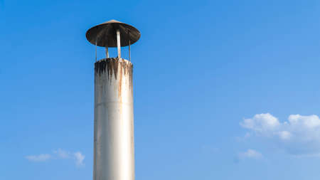 chimney on the house roof.の写真素材