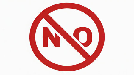 No entry sign isolated on a white background. No entry symbol.の素材