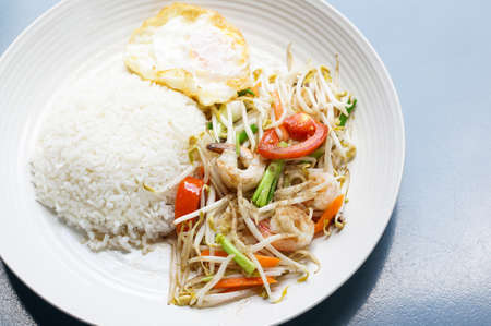 The healthy thai food for lunch