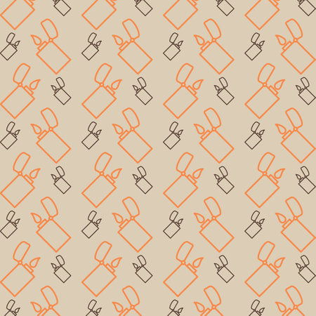 Seamless pattern with e-cigarette. Vector Illustration.のイラスト素材